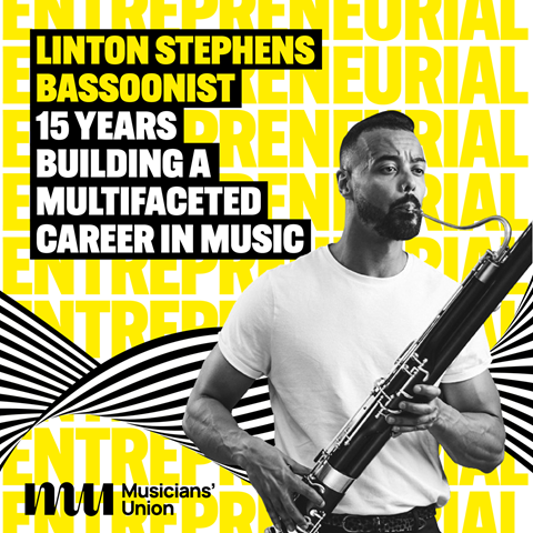 Linton Stephens, bassoonist. 15 years building a multifaceted career in music