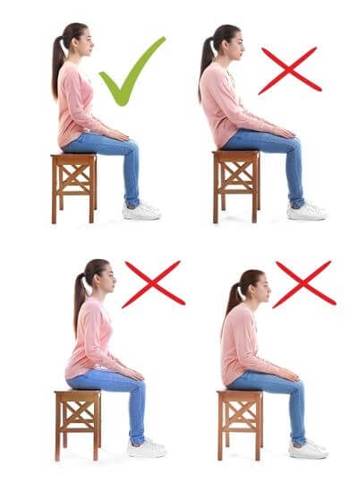 4 seating posture examples