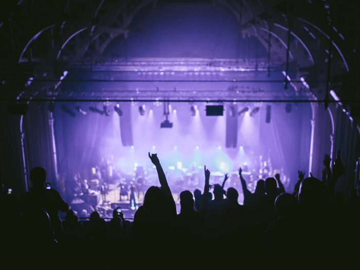 The inside of the Main Hall at Middlesbrough Town Hall.