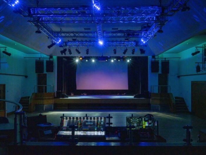 empty stage in the The Grand Venue