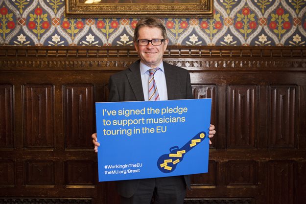 Kevin Brennan MP supports free movement for musicians working in the EU