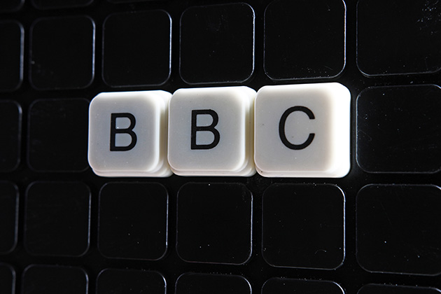 Black text on three white blocks reads BBC