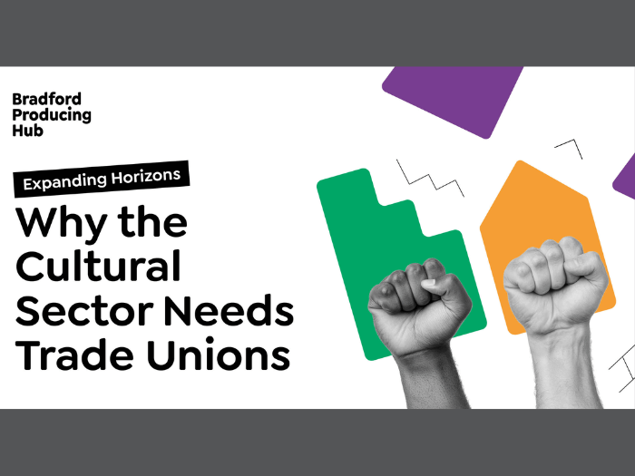 Event asset with two fists, Black and White, raised in the air representing unity. The text says: 