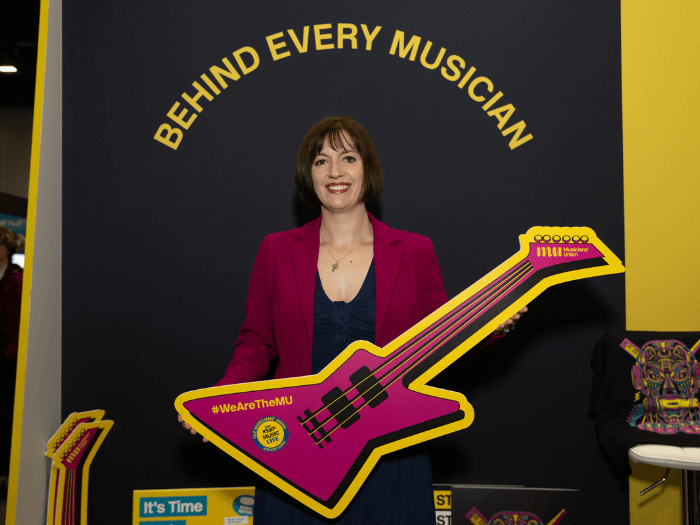 Bridget Phillipson visits the MU stand at Labour Party Conference 2025