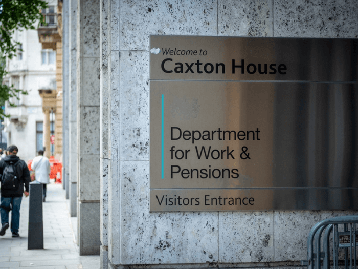 The outside of the Government's Department for Work and Pensions in London.