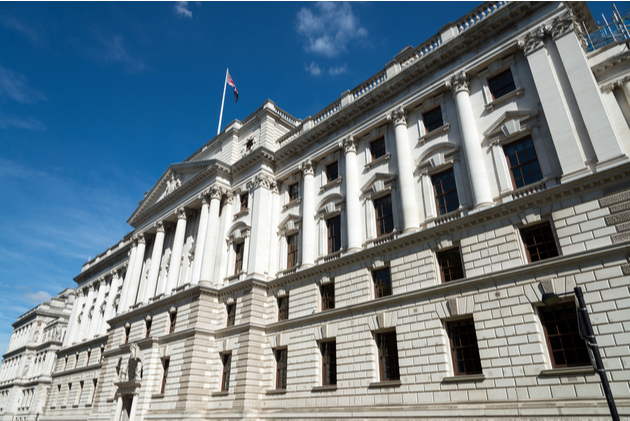 Photograph of the UK's HM Treasury building