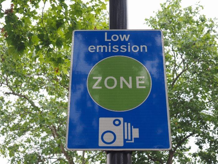 Low emission zone sign.