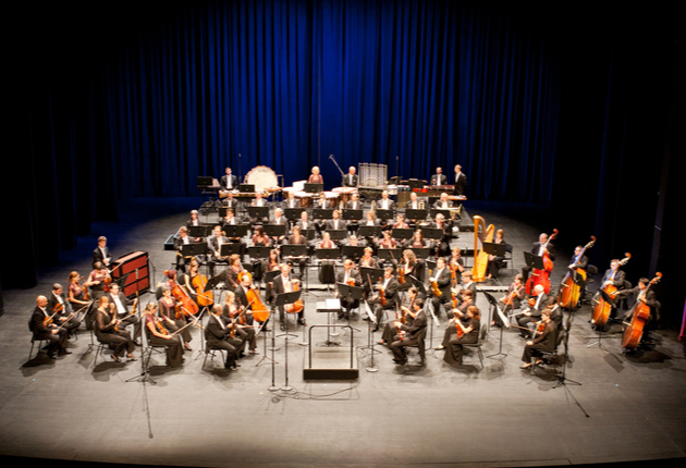 Orchestra on the stage