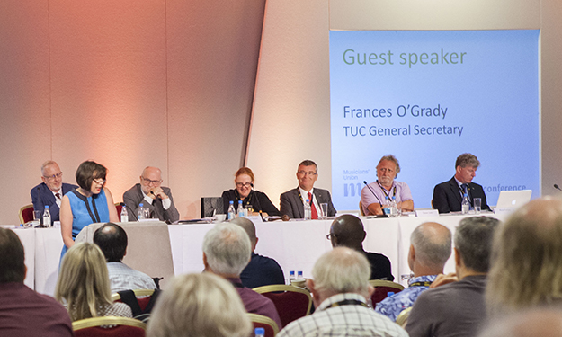 Frances O'Grady speaking