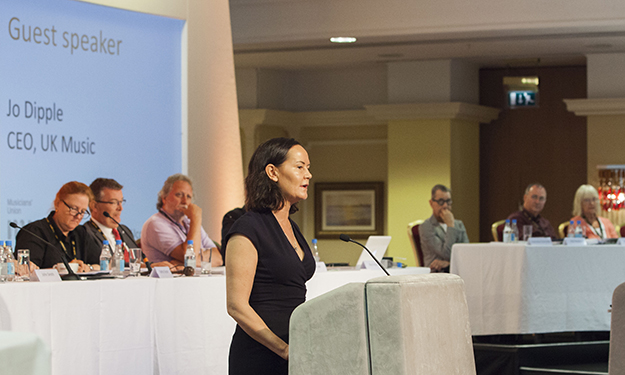 Jo Dipple speaking at Conference 2015
