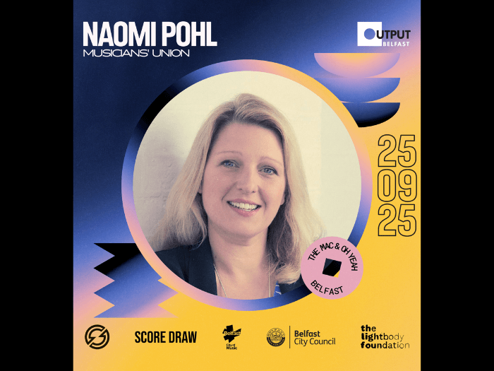 Promotional asset showing a photo of Naomi Pohl, with her name and 
