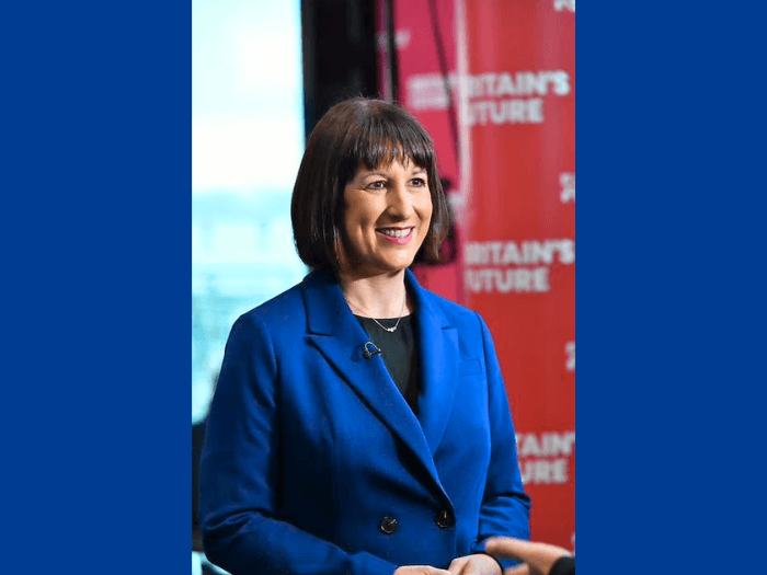 Portrait of the Chancellor Rachel Reeves.