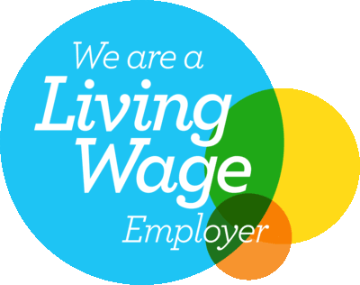Living Wage Employer badge.
