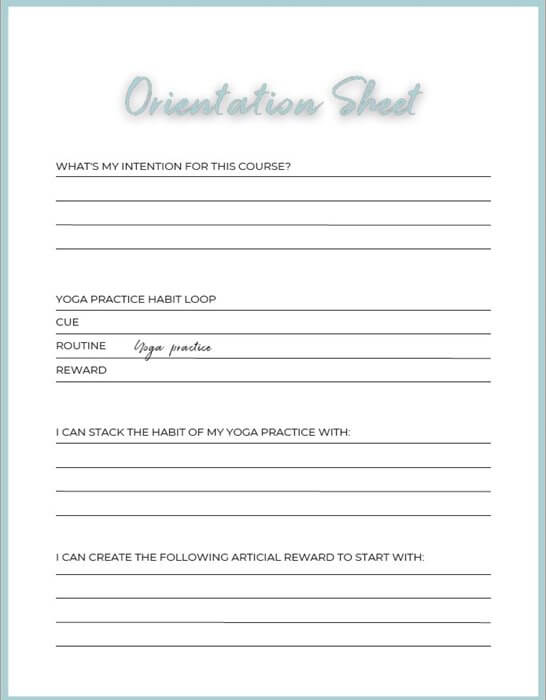 Orientation sheet preview