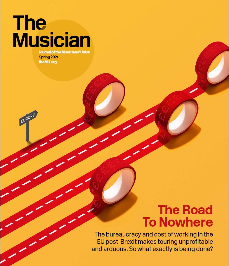Spring 2021 edition cover: 'The Road to Nowhere' headline with the graphic image